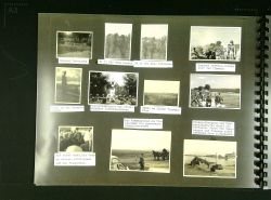 Fotografien im Militäralbum (eine Seite)